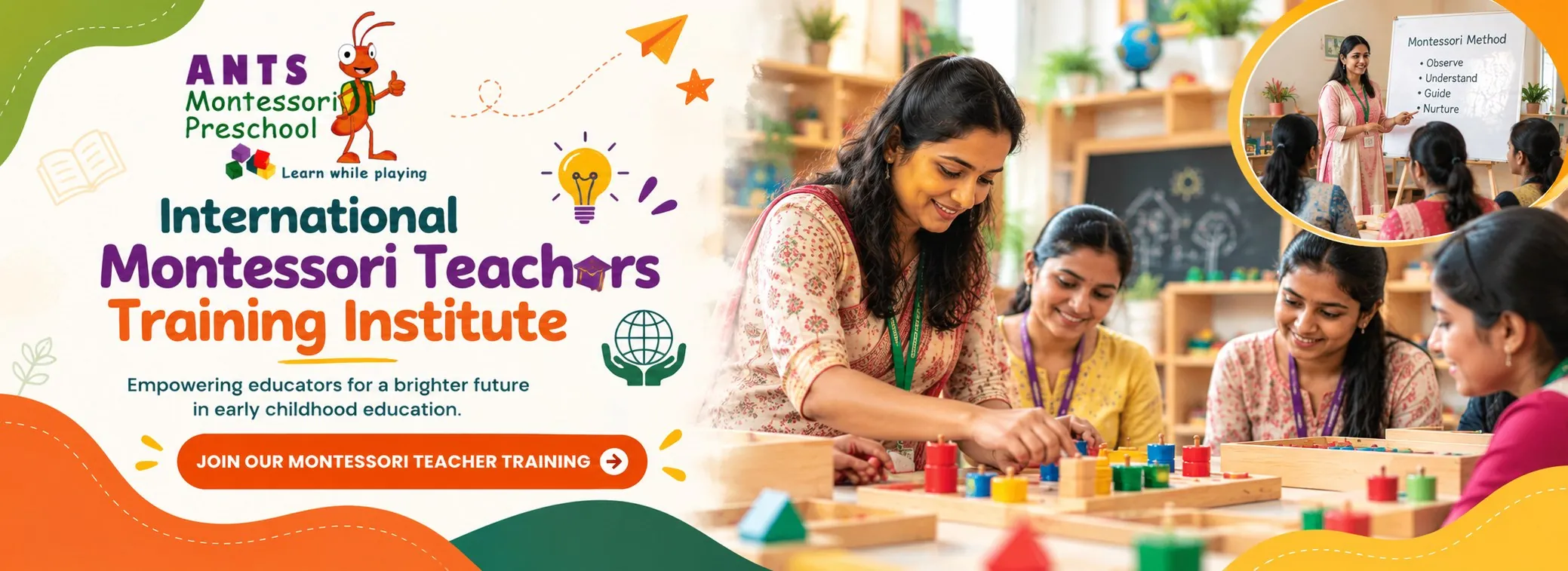 International Montessori Teachers Training Institute. Join our Montessori teacher training.