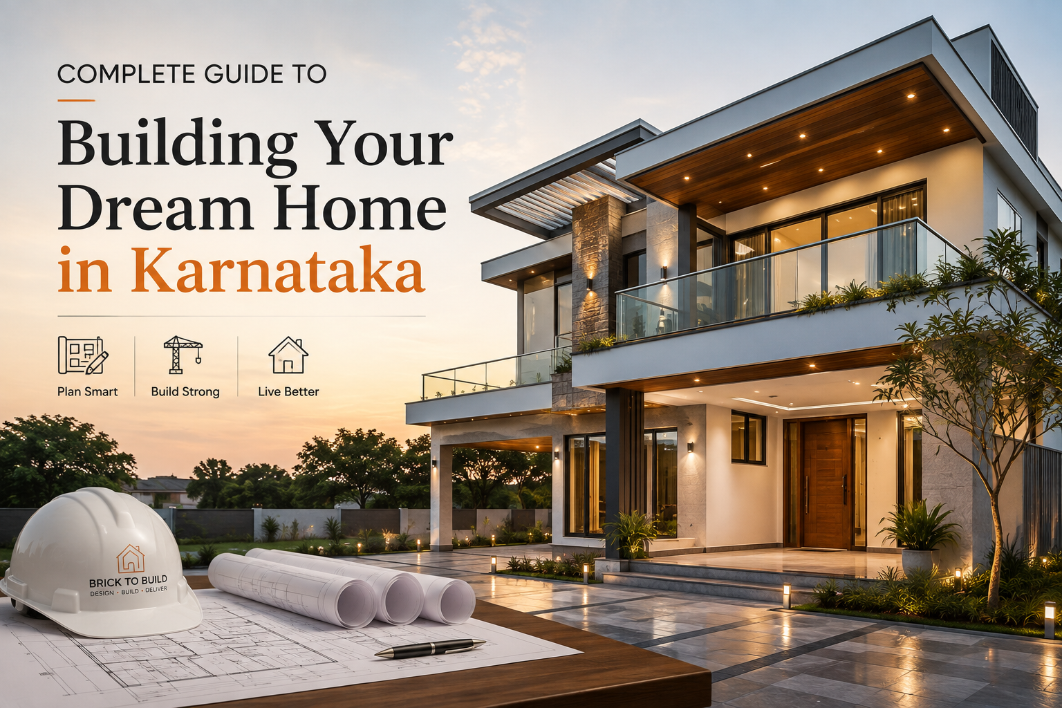 Modern luxury house construction