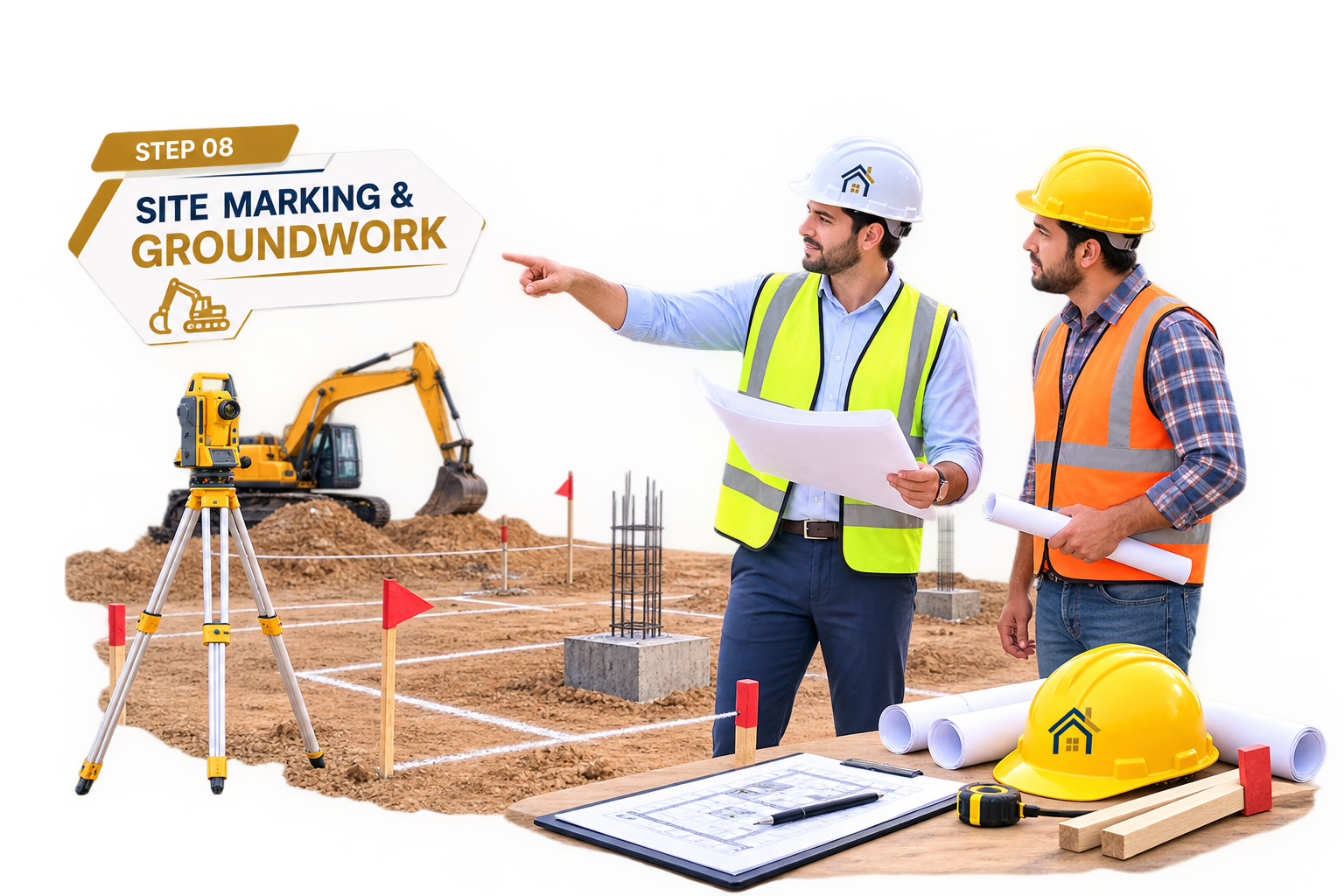 Site Marking and Groundwork