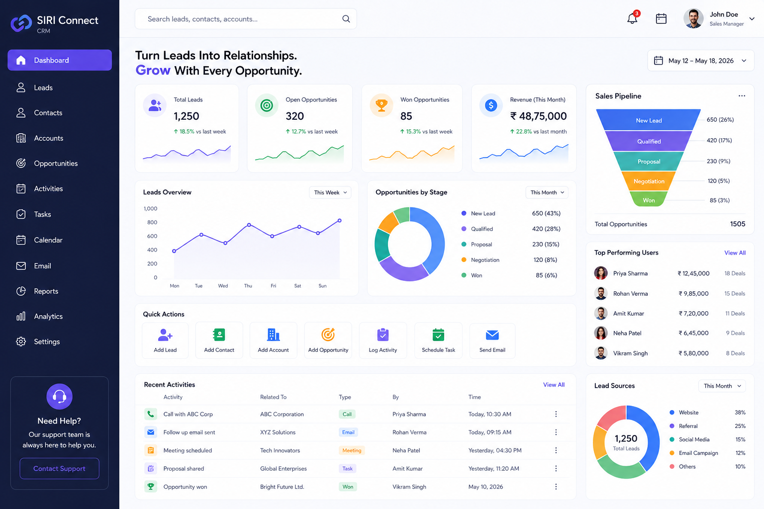 SIRI Connect CRM