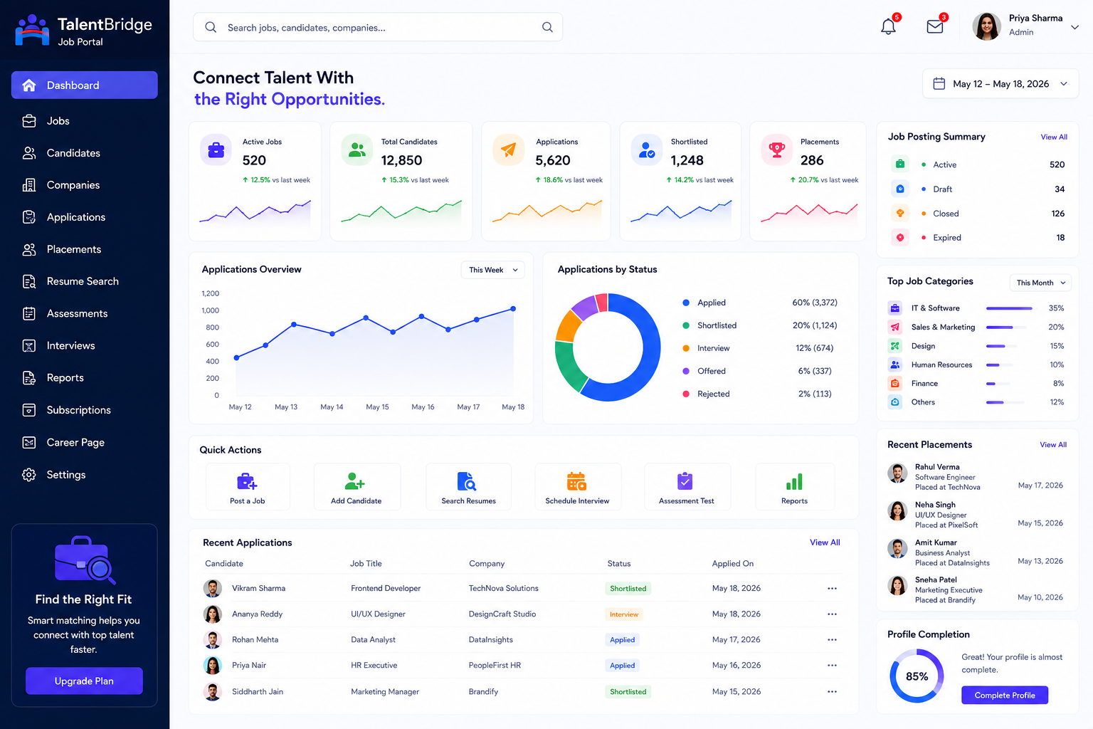 TalentBridge Job Portal