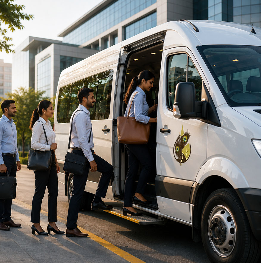 Skanda Travels fleet vehicle for corporate and wedding transportation